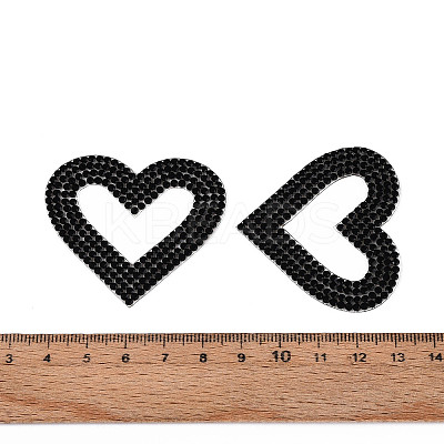Heart Hotfix Rhinestone DIY-T004-01B-1