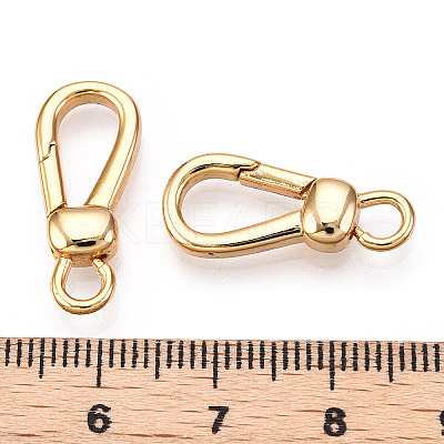 Brass Lobster Claw Clasps KK-N254-20G-1