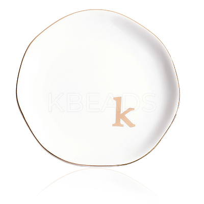 Round Ceramic Jewelry Dish AJEW-WH20067-023C-1