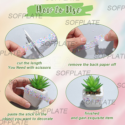 5M Self Adhesive Resin Star Tape DIY-SP0004-56I-1