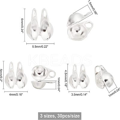 304 Stainless Steel Bead Tips STAS-UN0014-53S-1
