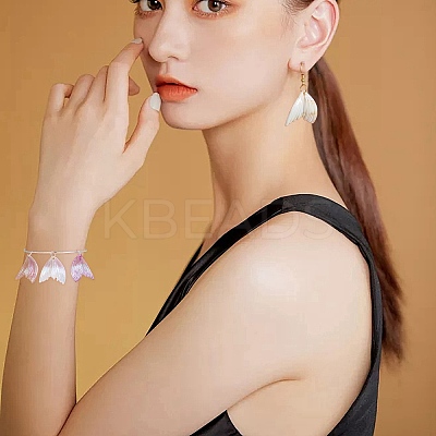 22 Pieces Resin Pendant Phantom Colorful Gradient Fish Tail Pendant Handmade Ear Studs and Earring Accessories(11 styles) JX638A-1