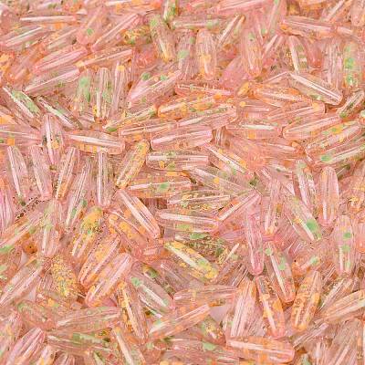 Picasso Transparent Glass Seed Beads SEED-N012-11B-1