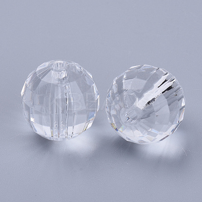 Transparent Acrylic Beads X-TACR-Q254-8mm-V01-1