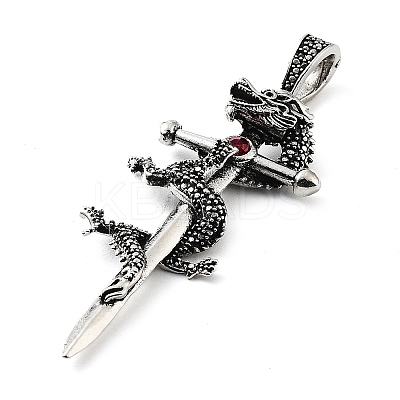 Tibetan Style Alloy Big Pendants TIBE-L012-002AS-1