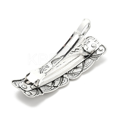Vintage Viking Knot Alloy Hair Barrettes AJEW-K048-01AS-1