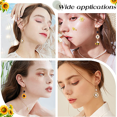 DIY Sunflower and Bee Earring Making Kit DIY-SC0020-20-1