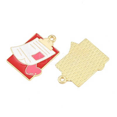 Medical Theme Alloy Enamel Pendants AL-CBA2919-03G-09C-1