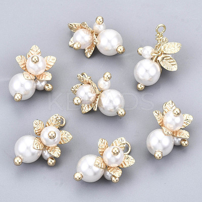 ABS Plastic Imitation Pearl Pendants X-KK-N233-073-NF-1