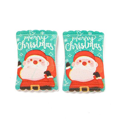 Christmas Theme Opaque Resin Decoden Cabochons CRES-B022-03D-1