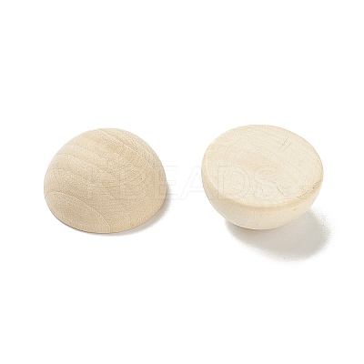 (Defective Closeout Sale: Wood Texture and Crack) Unfinished Natural Wood Cabochons WOOD-XCP0001-68-1