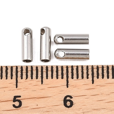 Tarnish Resistant 201 Stainless Steel Cord Ends STAS-E088-1.5mm-1