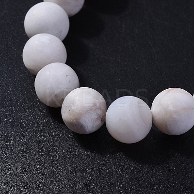 Natural Agate Beads Stretch Bracelets BJEW-JB04173-15-1