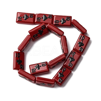 Baking Paint Glass Enamel Beads LAMP-Q045-07D-1