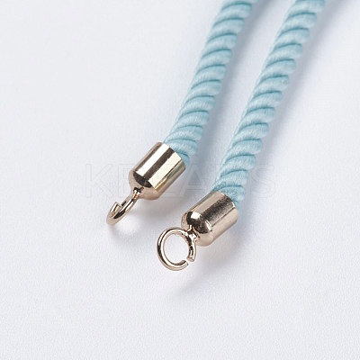 Nylon Twisted Cord Bracelet Making MAK-F018-09G-RS-1
