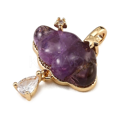 Natural Amethyst Carved Pendants GG-CBA5963-03B-1