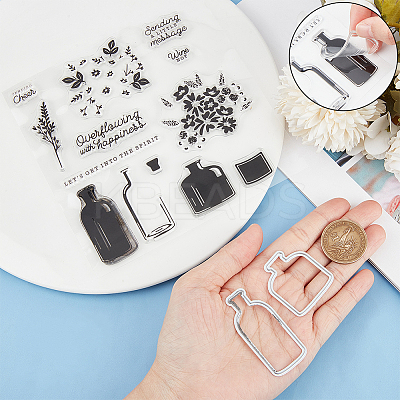 1Pc Clear Silicone Stamps DIY-CP0009-57-1