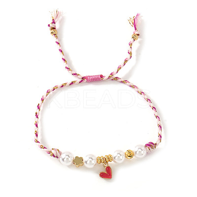Adjustable Alloy Enamel Charm Bracelets UI4979-1-1