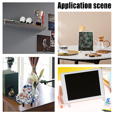 20Pcs 2 Colors Plastic Photo Frame Display Stands ODIS-PH0001-50-1