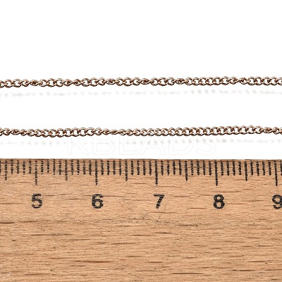 201 Stainless Steel Twisted Chain Necklaces NJEW-R023-09RG-1