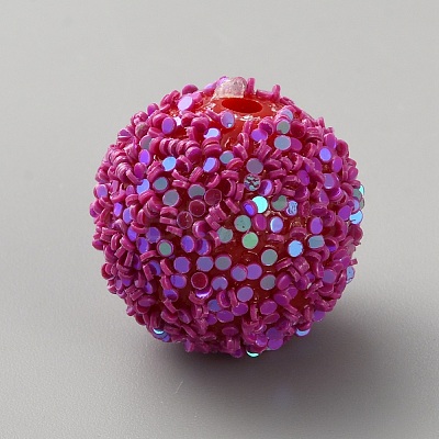 Opaque Acrylic Glitter Beads LS-FIND-CJC0010-111A-04-1