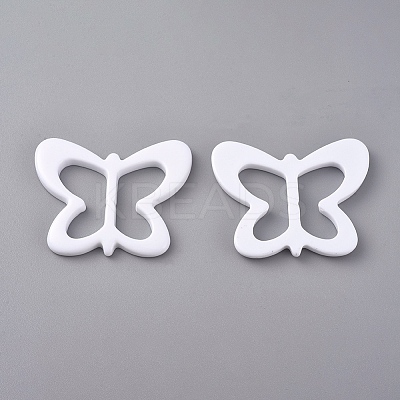 Resin Buckle Clasps LS-RESI-WH0008-25D-1