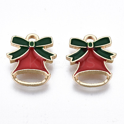 Light Gold Plated Alloy Enamel Pendants LS-X-ENAM-T009-80A-RS-1