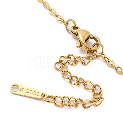 304 Stainless Steel Heart Infinity Pendant Necklaces for Women NJEW-A012-02G-1