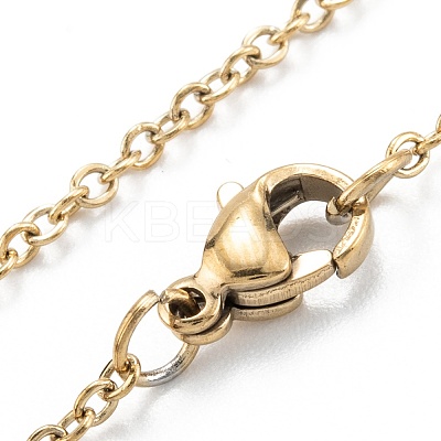 Clay Rhinestone Dumb-bells Beads Pendant Necklaces STAS-A052-03G-1
