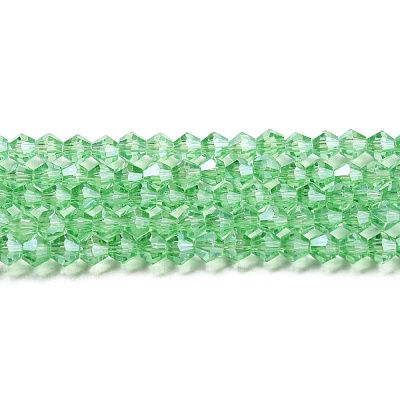 Transparent Electroplate Glass Beads Strands EGLA-A039-T3mm-A24-1