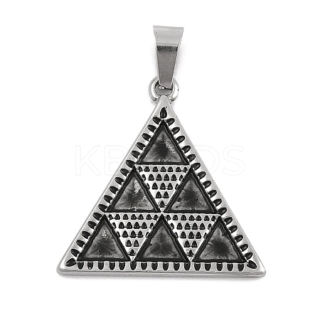 304 Stainless Steel Pendants STAS-D112-09AS-1