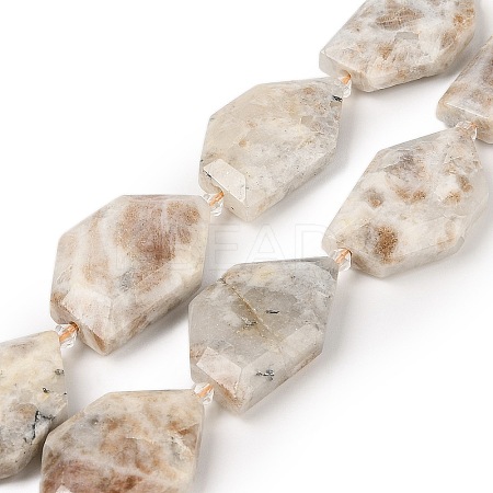 Natural Sunstone Beads Strands G-P548-A03-01-1