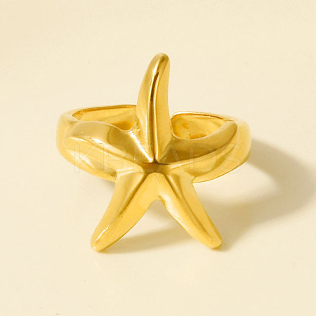 304 Stainless Steel Cuff Open Rings for Women MO3079-2-1