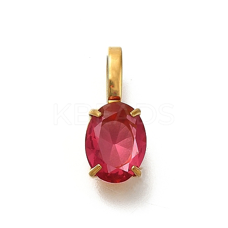 Ion Plating(IP) 304 Stainless Steel Rhinestone Pendants X-STAS-A104-11G-06-1