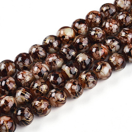 Baking Paint Glass Beads X1-DGLA-N003-10mm-B06-1