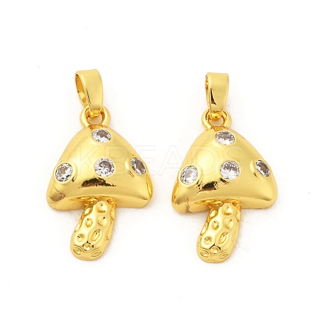 Brass Micro Pave Cubic Zirconia Pendants KK-G533-17G-01-1