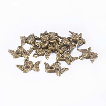 Tibetan Style Alloy Pendants TIBEP-EA8756YKG-AB-FF-1