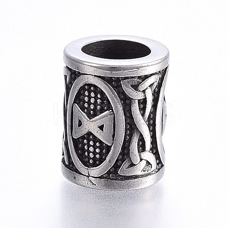304 Stainless Steel Beads STAS-H460-01AS-12-1