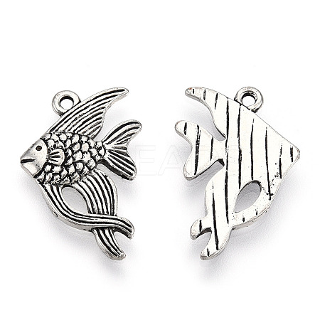 Tibetan Style Alloy Pendants PALLOY-T075-201AS-1