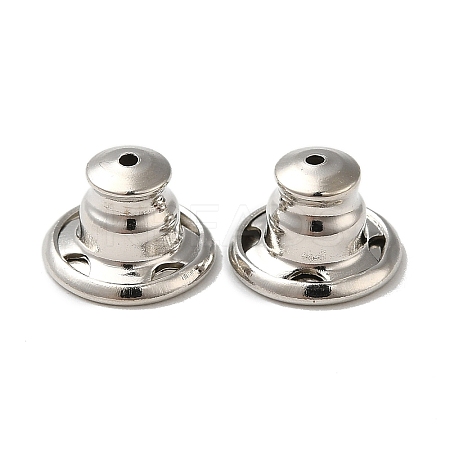 Rack Plating Brass Ear Nuts KK-G480-06P-1