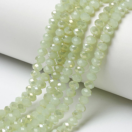 Electroplate Glass Beads Strands EGLA-A034-J4mm-H03-1
