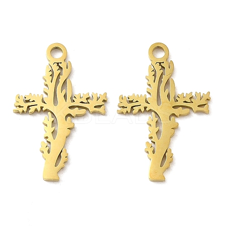 Ion Plating(IP) 304 Stainless Steel Pendants LS-STAS-J042-23G-1