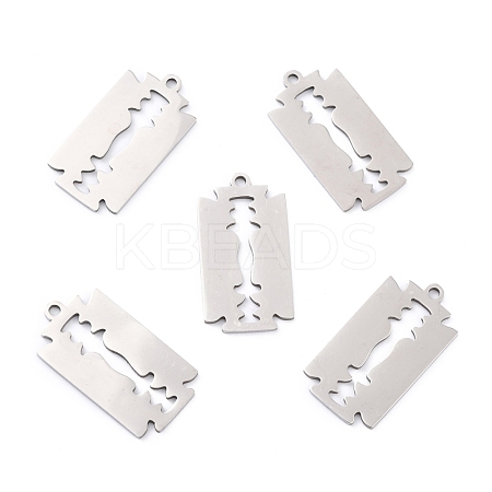 Non-Tarnish 201 Stainless Steel Pendants STAS-K003-09P-1