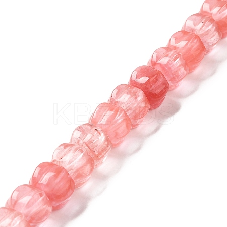 Cherry Quartz Glass Beads Strands G-K335-02E-1