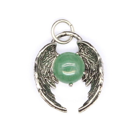 Natural Green Aventurine Pendants PW-WGE824C-09-1