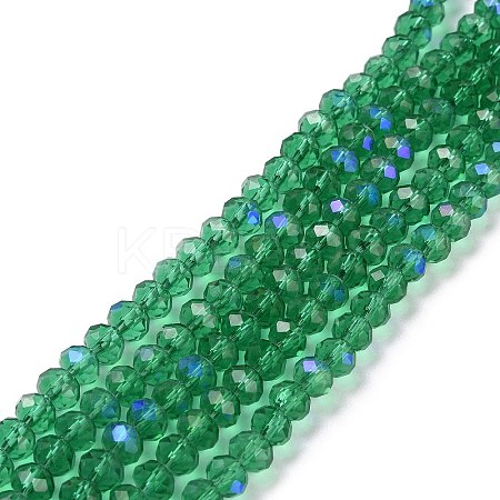 Electroplate Glass Beads Strands EGLA-A034-T3mm-L12-1