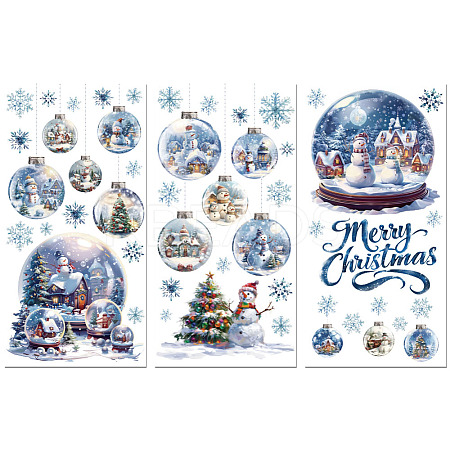 3 Sheets 3 Styles PVC Waterproof Decorative Stickers DIY-WH0404-171-1