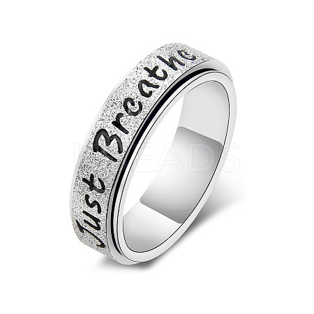 304 Stainless Steel Rotatable Finger Rings WG2DCA1-02-1