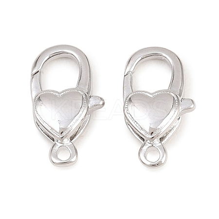 Brass Lobster Claw Clasps KK-H287-08H-P-1