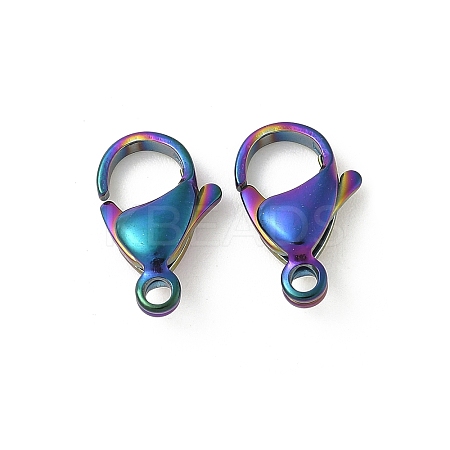 304 Stainless Steel Lobster Claw Clasps STAS-T065-17mm-34RC-1